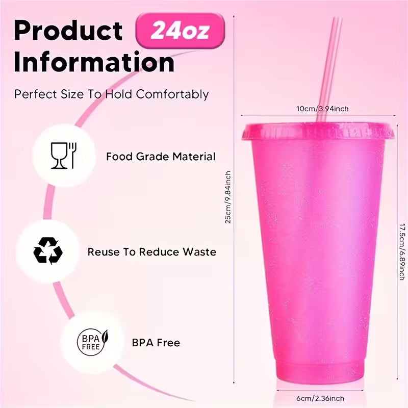 Personalisierter Glitzerbecher