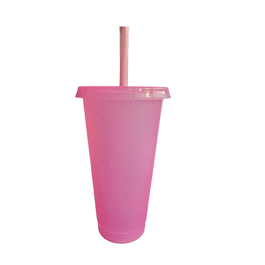 Personalisierter Glitzerbecher
