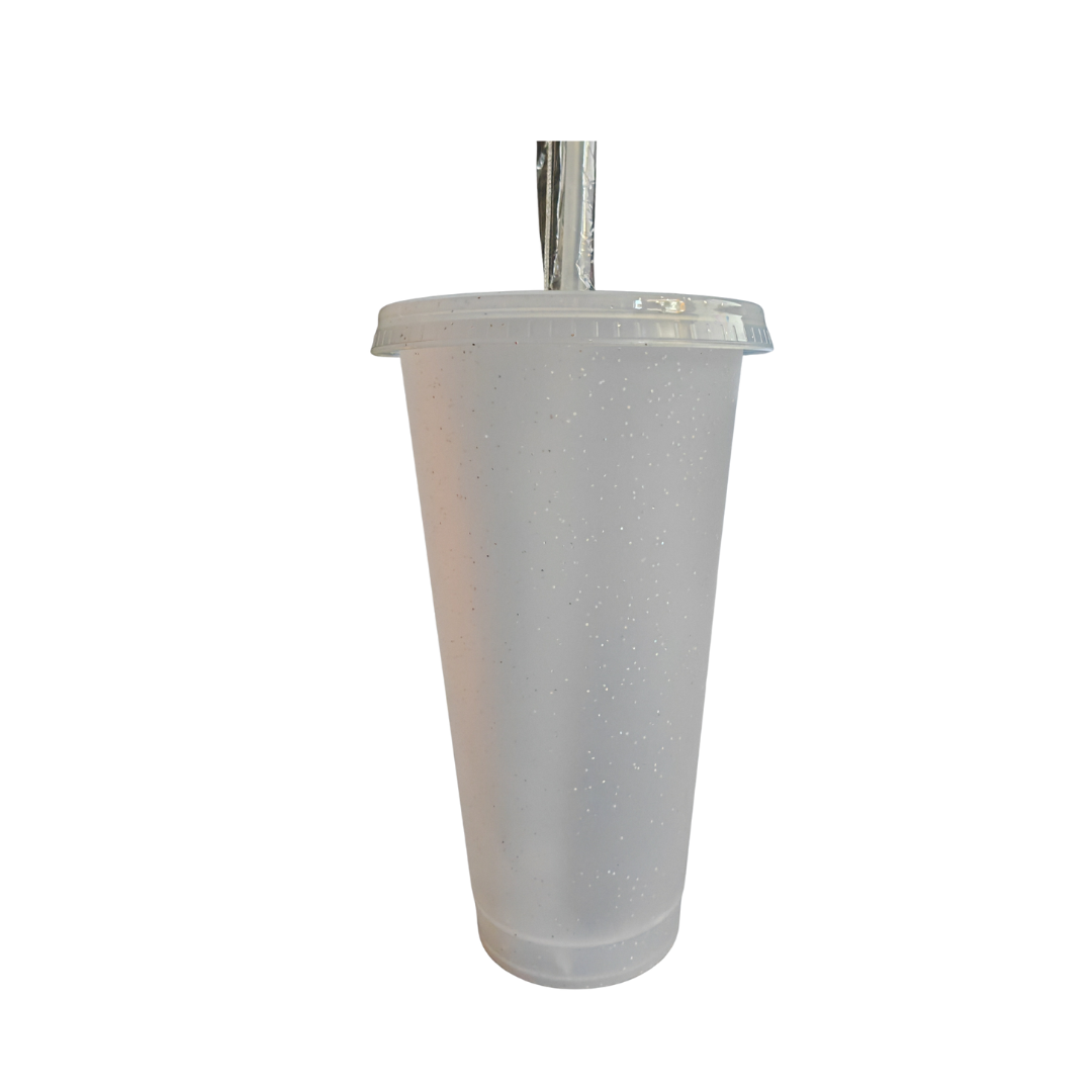 Personalisierter Glitzerbecher