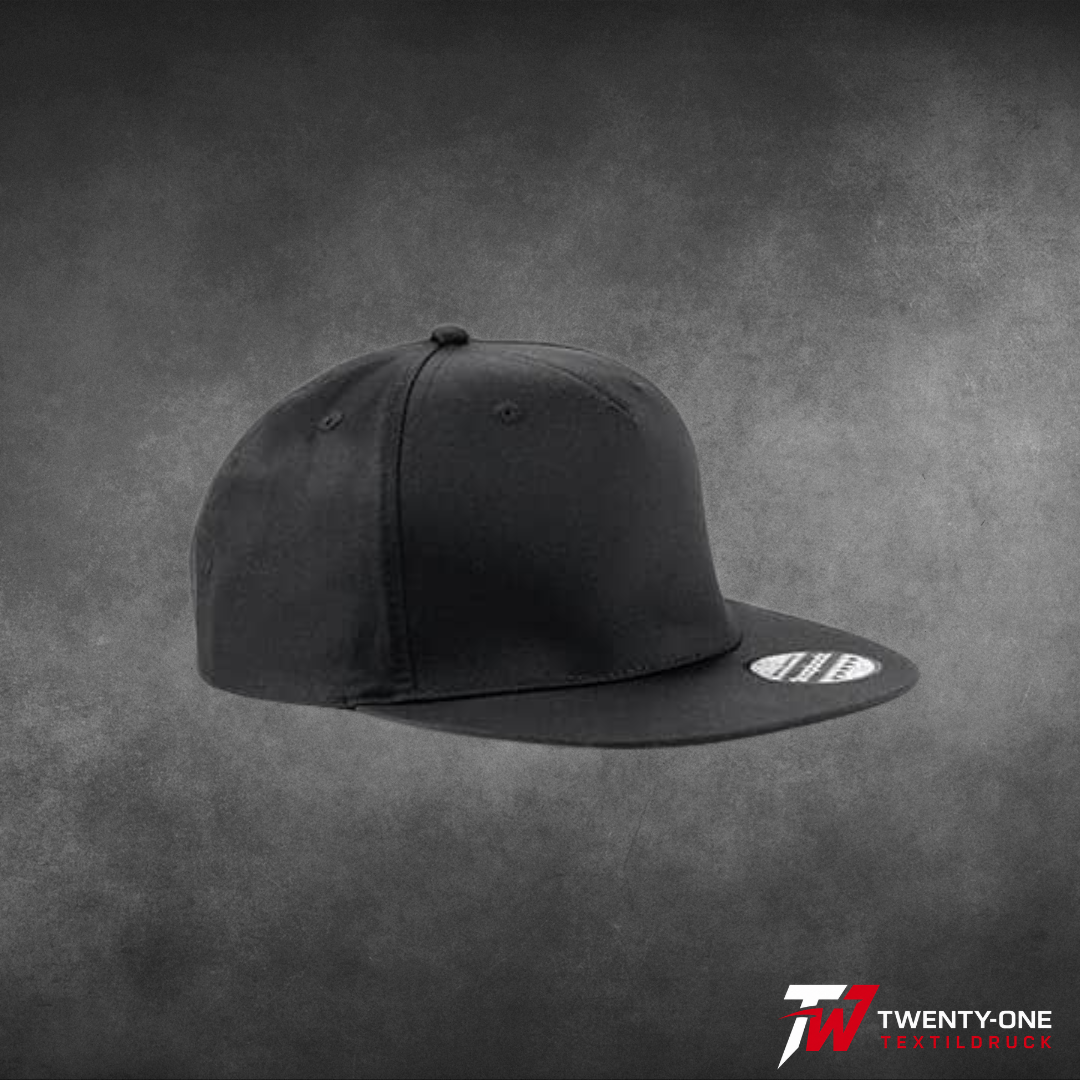 5-Panel Snapback Rapper Cap inkl. Druck