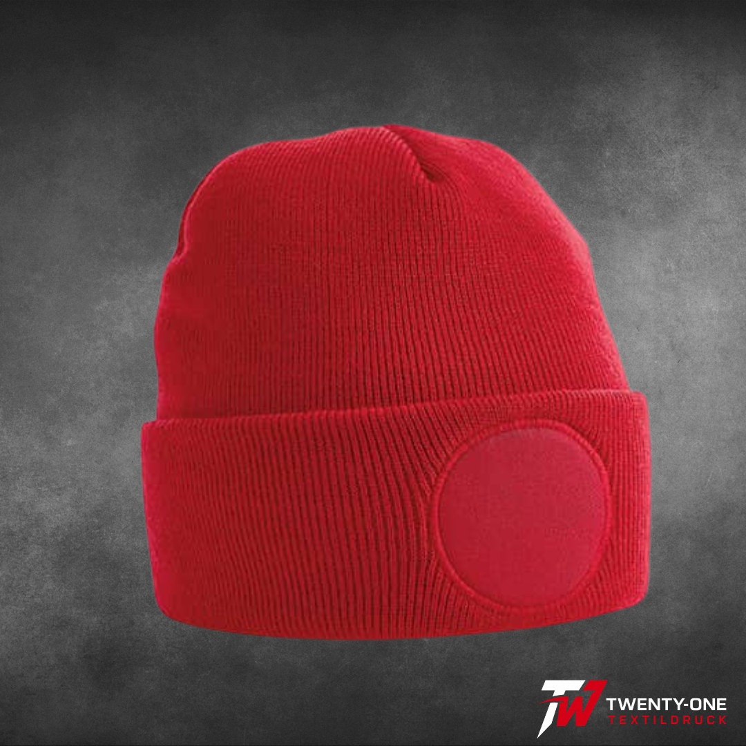 Circular Patch Beanie