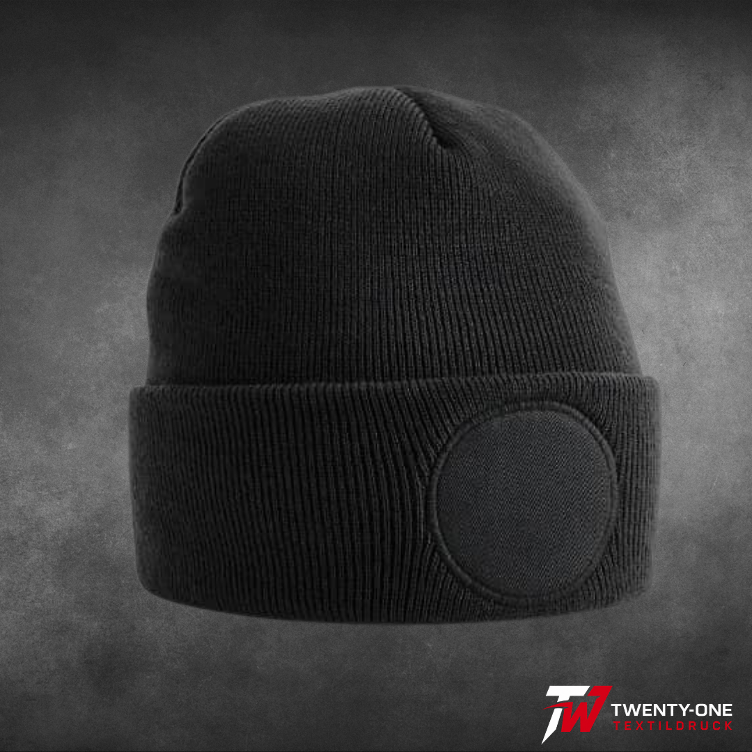 Circular Patch Beanie