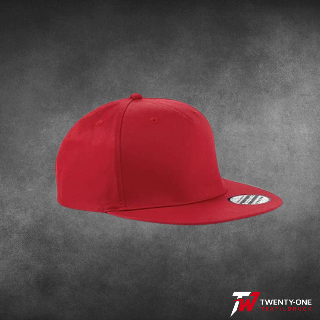 5-Panel Snapback Rapper Cap inkl. Druck