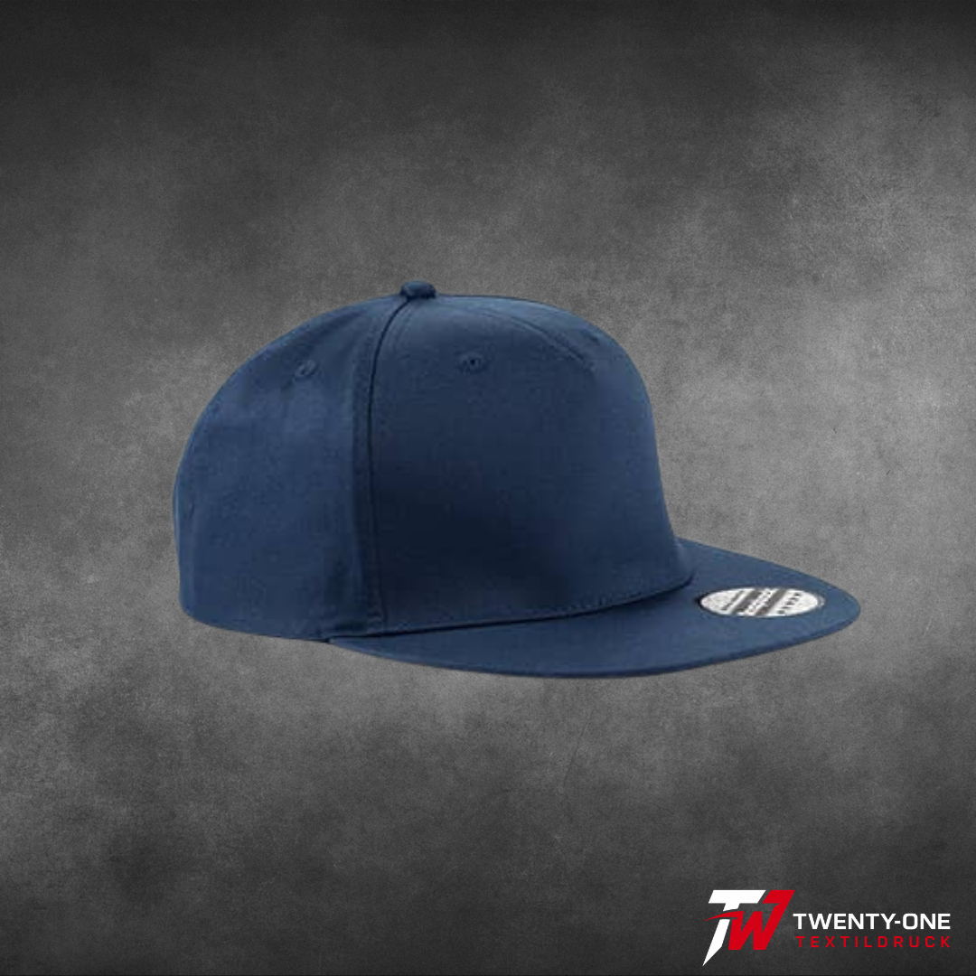 5-Panel Snapback Rapper Cap inkl. Druck