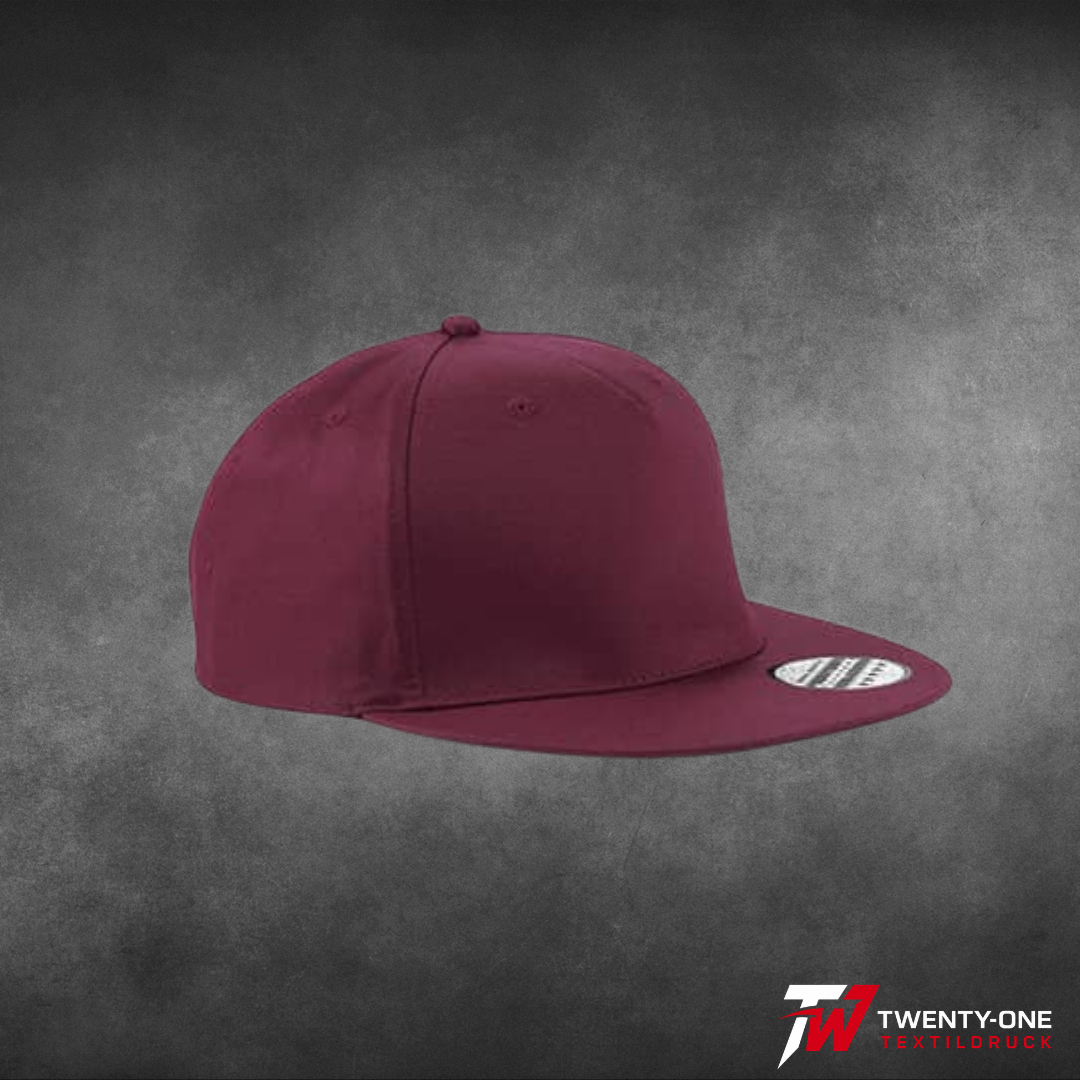5-Panel Snapback Rapper Cap inkl. Druck