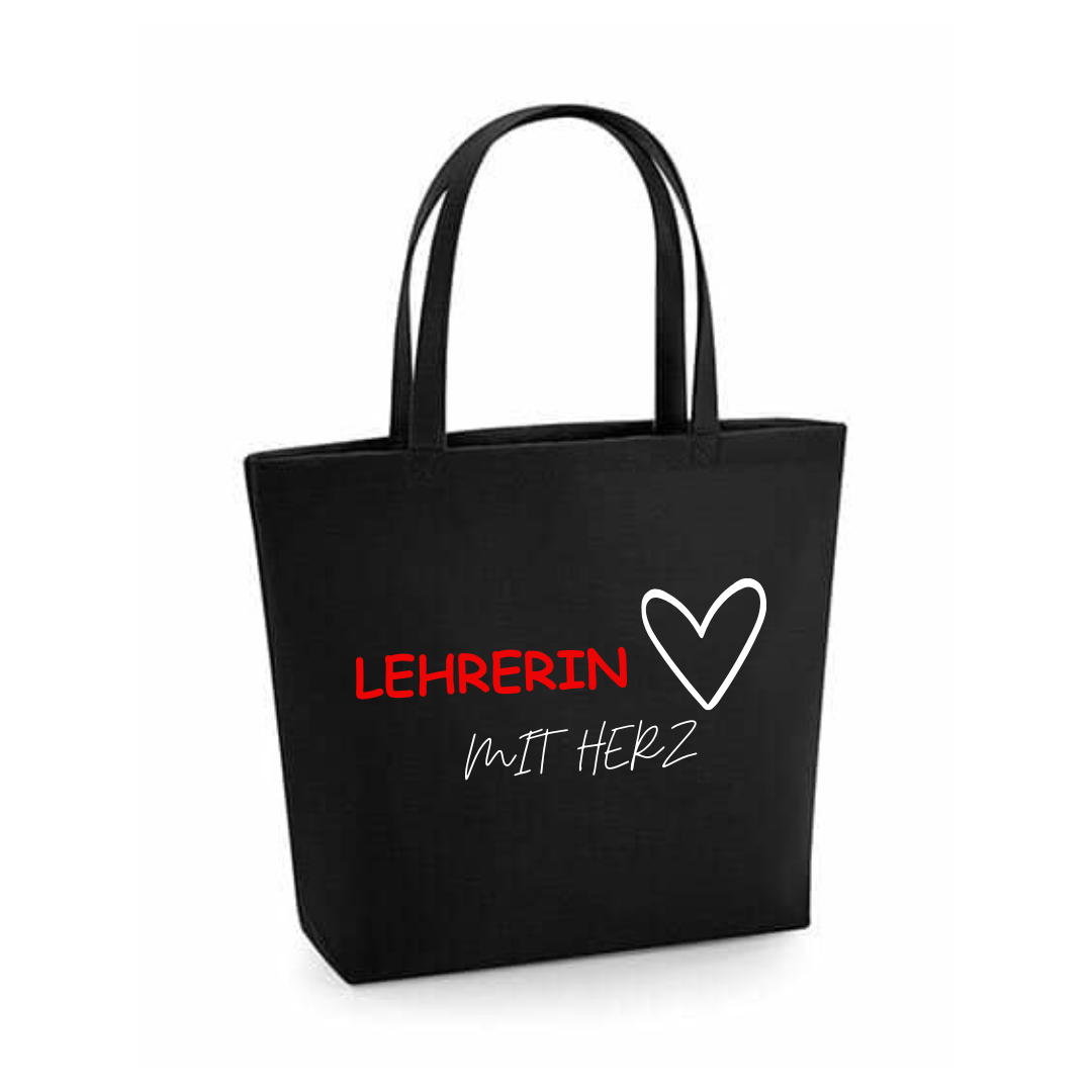 Filztasche mit Wunschberuf & Herzdesign (Alltagshelden)