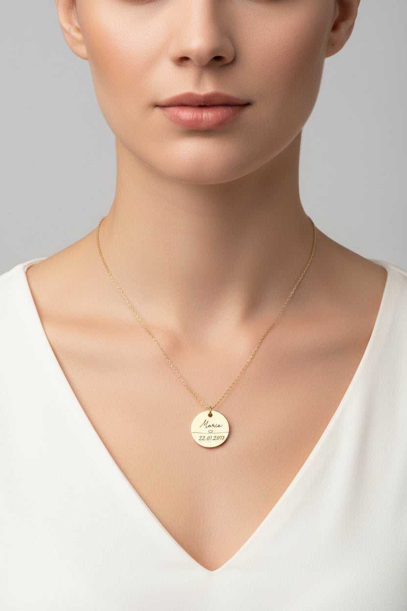 Edelstahl Kette Personalisiert